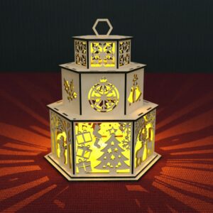 Christmas Candle Holder Laser Cut Tea light Lantern