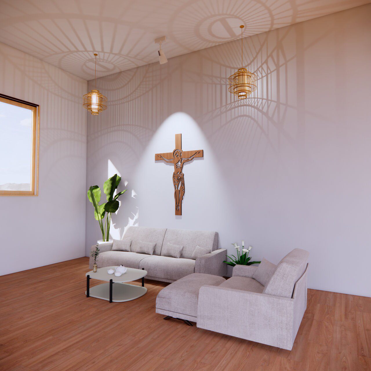 Jesus on the Cross Laser Cut File Christian