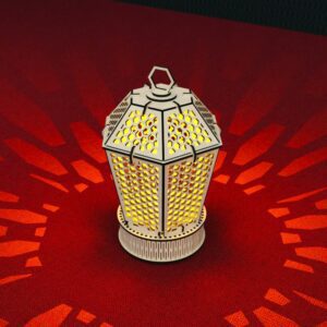 Hexagon Lantern Laser Cut File Candle Holder Night