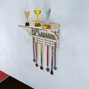 Personalized Baseball Medal and Trophy Display Laser Cut