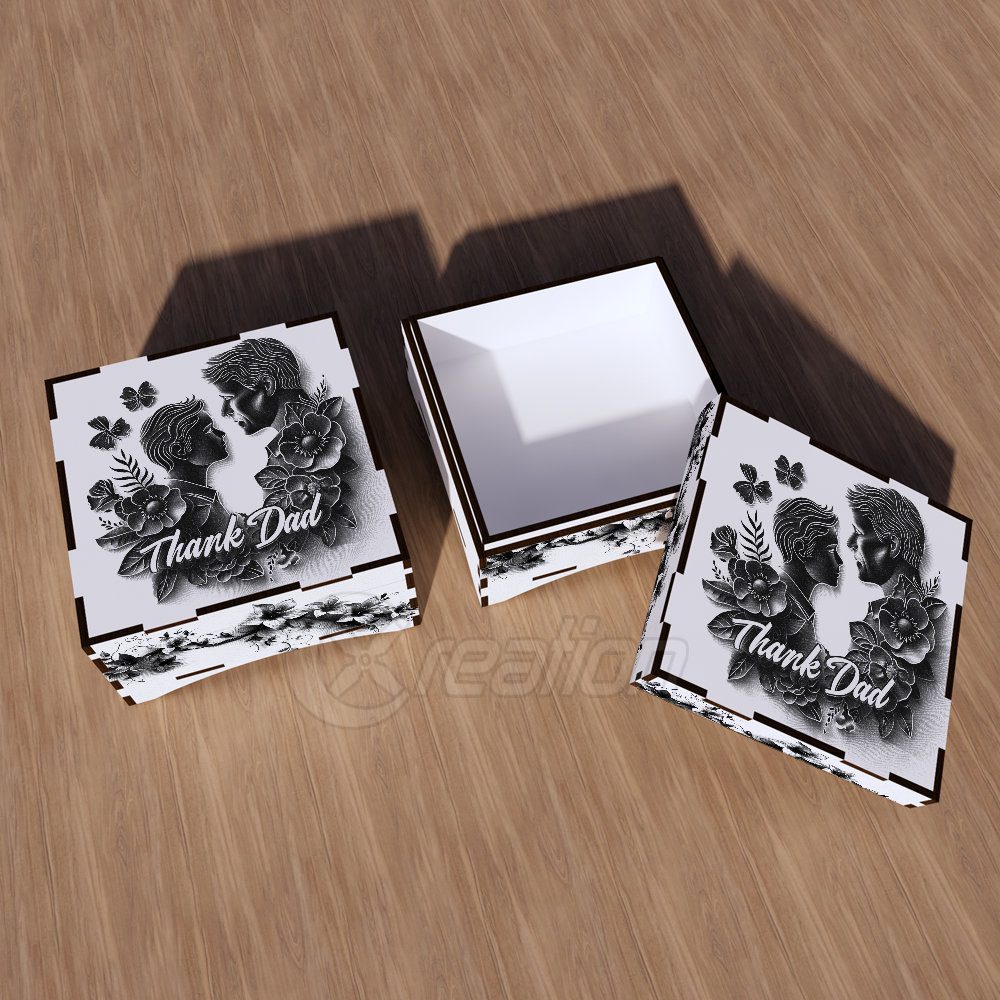 Gift Box for Father's Day Laser Cut File