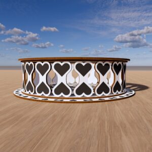 Bowl for Dog Laser Cut File with 3D