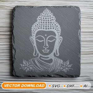 Buddha Bust SVG, for laser engraving, for cricut,