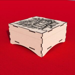 Gift Box Laser Cut File with 3D Illusion