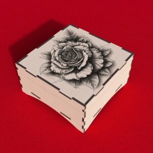 Gift Box Laser Cut File with 3D Illusion