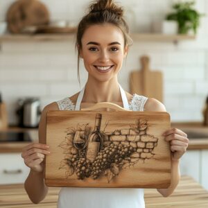 3D Wine Bottle Illusion for Charcuterie Board |