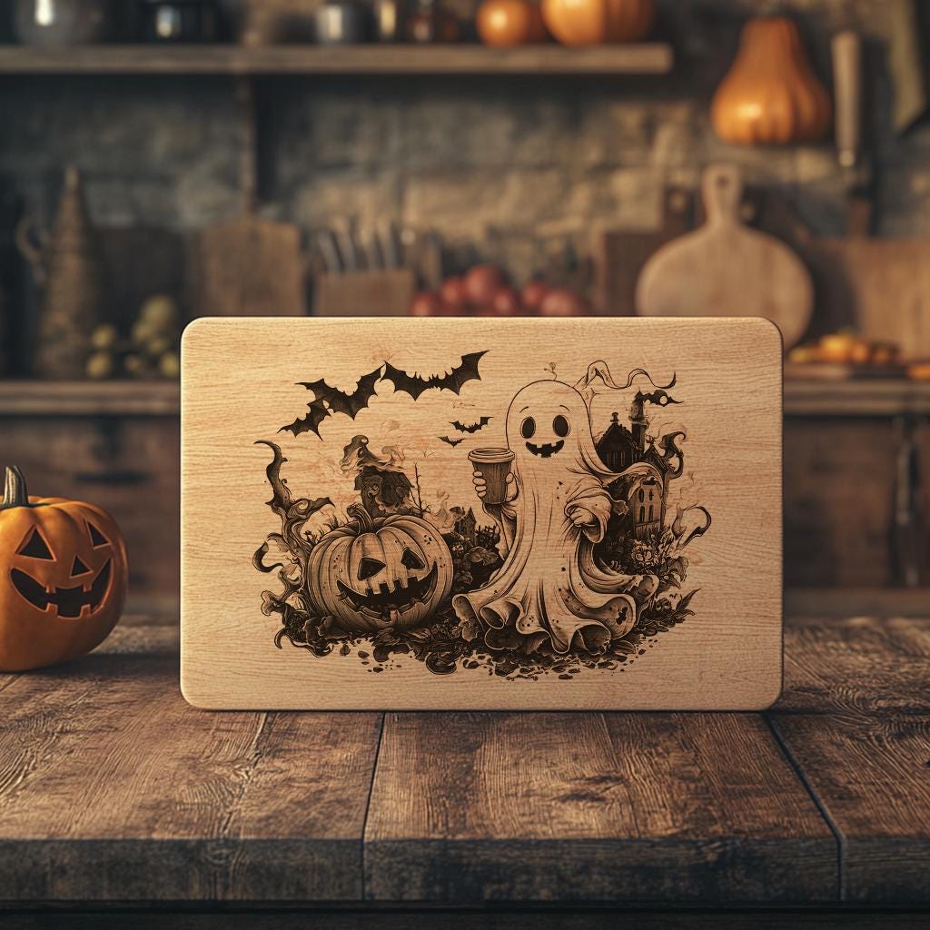 Halloween Charcuterie Board File | Cute Ghost &
