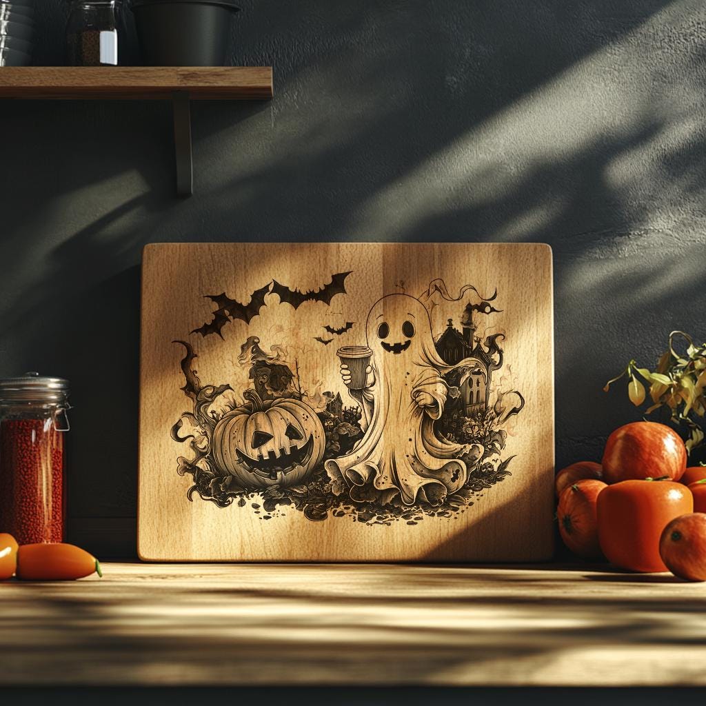 Halloween Charcuterie Board File | Cute Ghost &