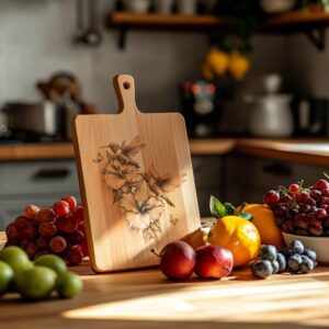Hummingbirds & Flower Charcuterie Board | HQ PNG