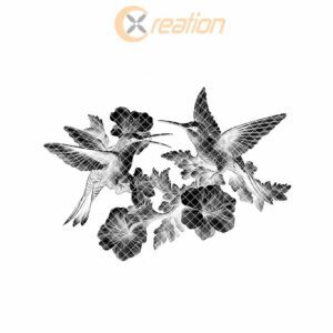 Hummingbirds Slate Chopping Board | Laser Engraving |