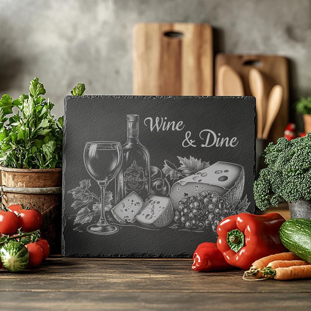 Slate Cheese Board Engraving File | Charcuterie &