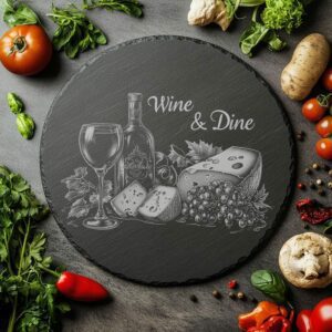 Slate Cheese Board Engraving File | Charcuterie &