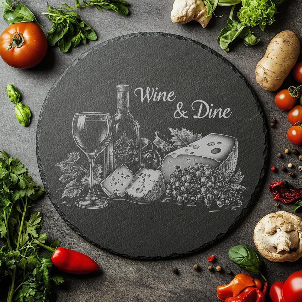 Slate Cheese Board Engraving File | Charcuterie &