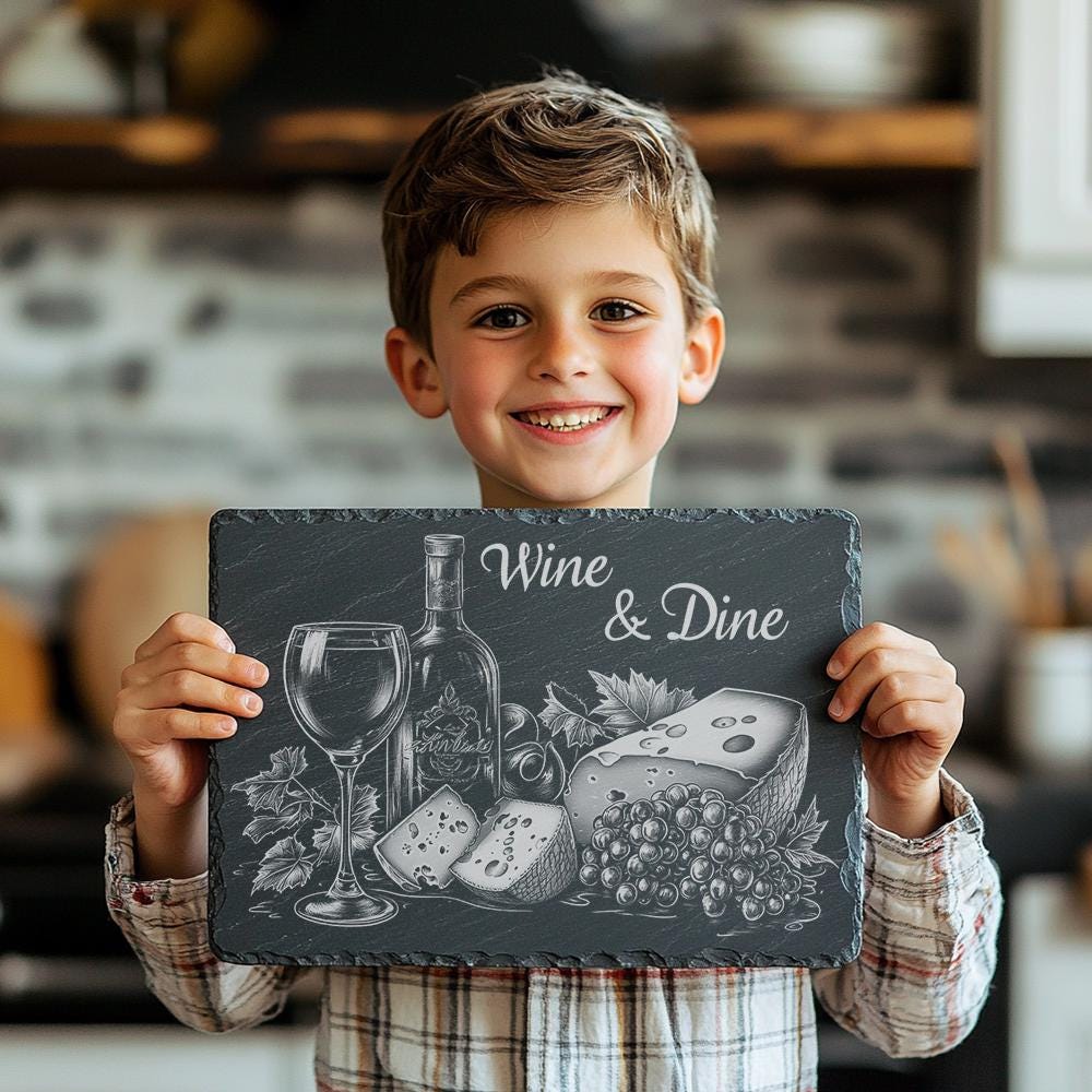 Slate Cheese Board Engraving File | Charcuterie &