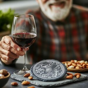 Slate Coaster File | Reindeer & Flower 3D