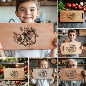 6 Bee and Honey Charcuterie Board Engravings Bundle