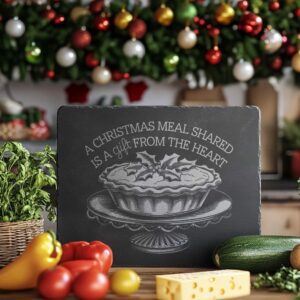 Christmas Cheese Board Engraving, Family Quote | Kitchen