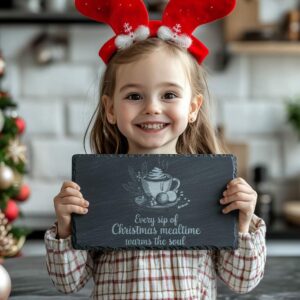 Christmas Cheese Board Engraving, Family Quote | Kitchen
