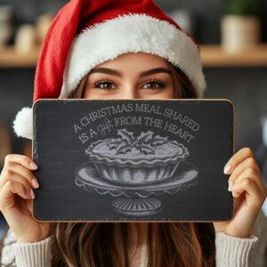 Christmas Cheese Board Engraving, Family Quote | Kitchen