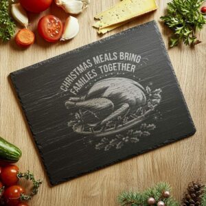 Christmas Cheese Board Engraving, Family Quote | Kitchen