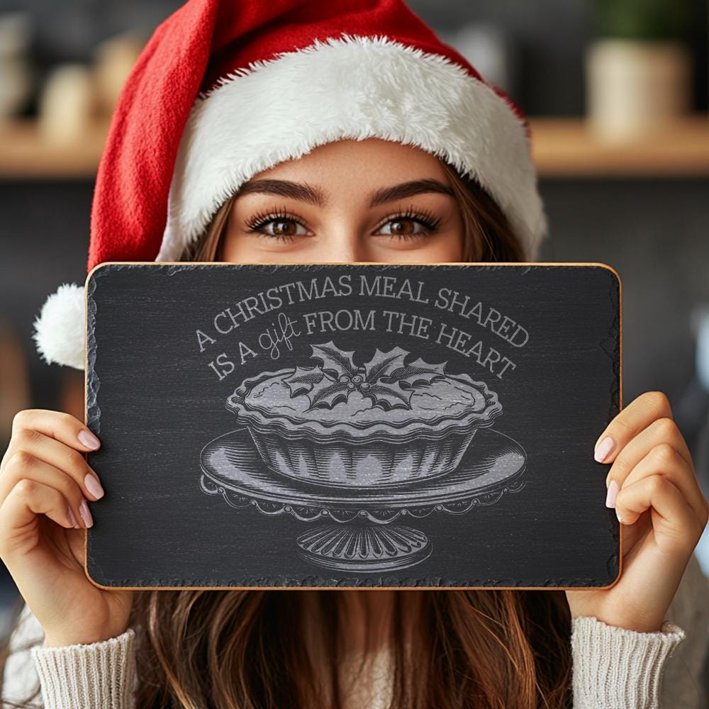 Christmas Cheese Board Engraving, Family Quote | Kitchen