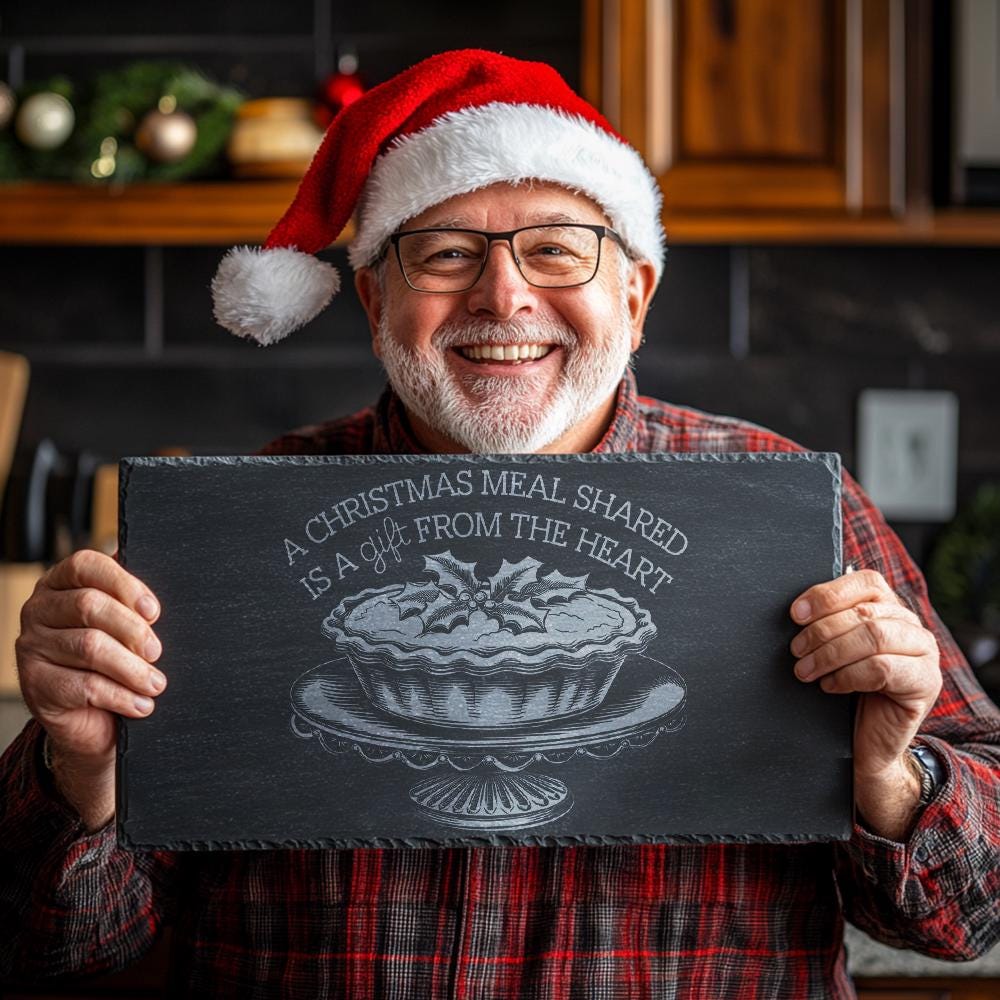 Christmas Cheese Board Engraving, Family Quote | Kitchen