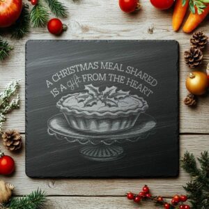 Christmas Cheese Board Engraving, Family Quote | Kitchen