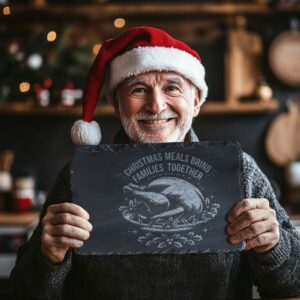 Christmas Cheese Board Engraving, Family Quote | Kitchen