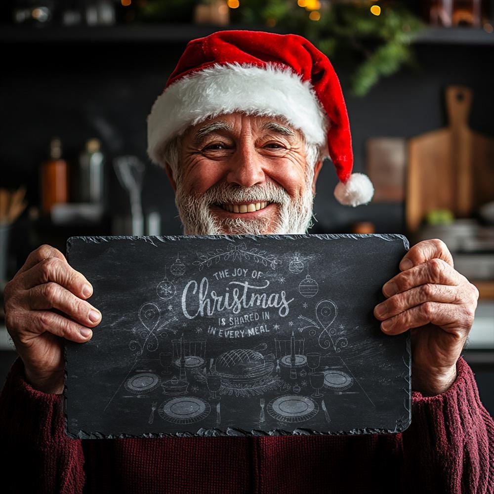 Christmas Cheese Board Engraving, Family Quote | Kitchen