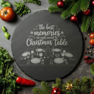 Christmas Cheese Board Engraving, Family Quote | Kitchen