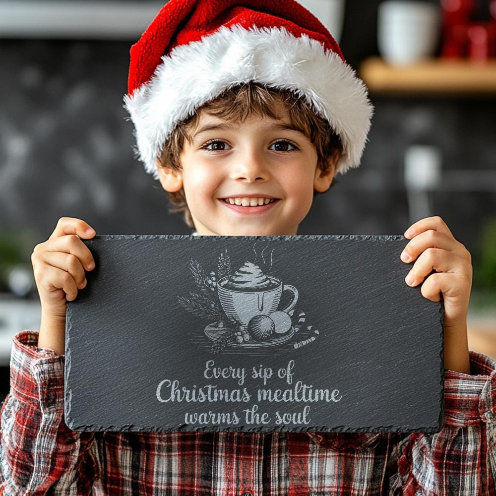 Christmas Cheese Board Engraving, Family Quote | Kitchen