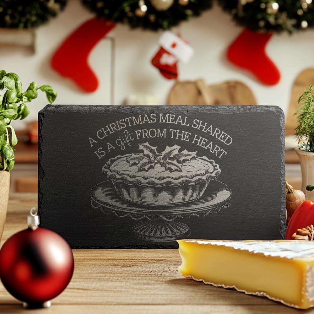 Christmas Cheese Board Engraving, Family Quote | Kitchen