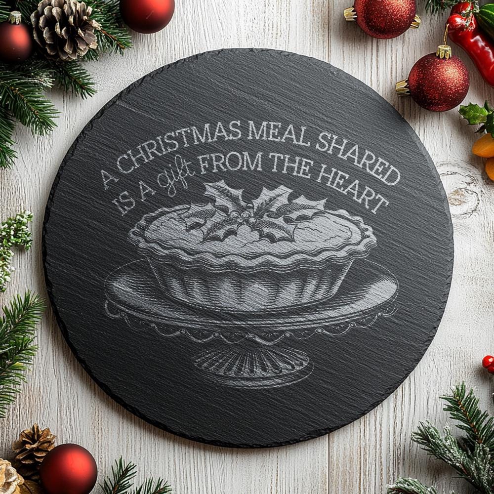 Christmas Cheese Board Engraving, Family Quote | Kitchen
