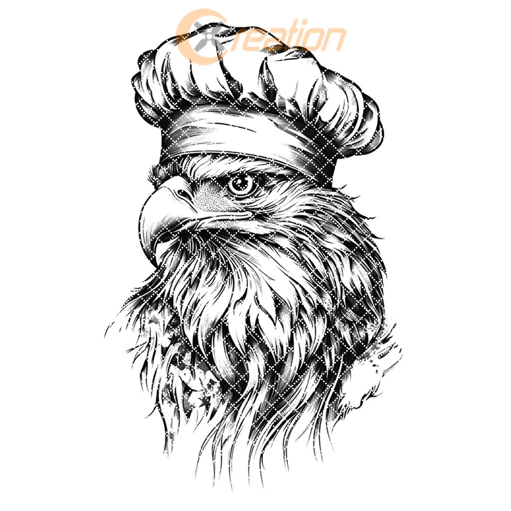 Eagle Chef Charcuterie Board Engraving File | PNG