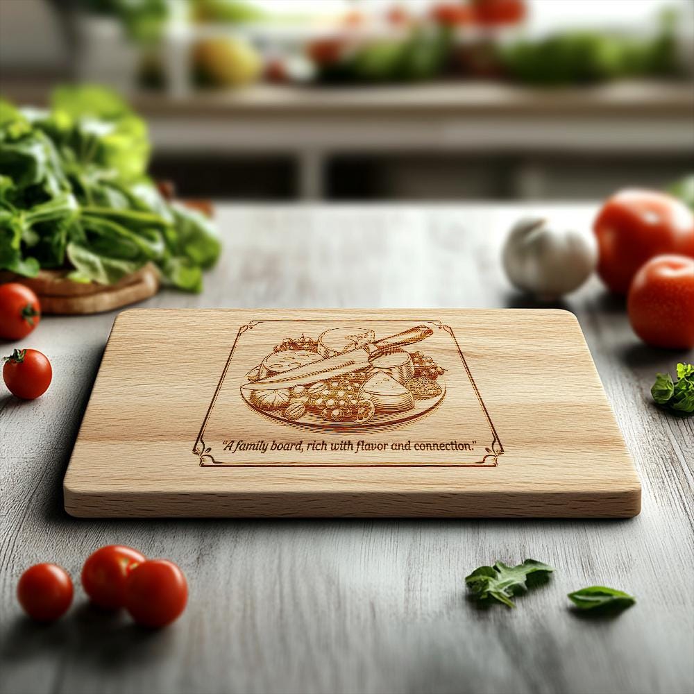Family Quote Charcuterie Board Engraving File | PNG