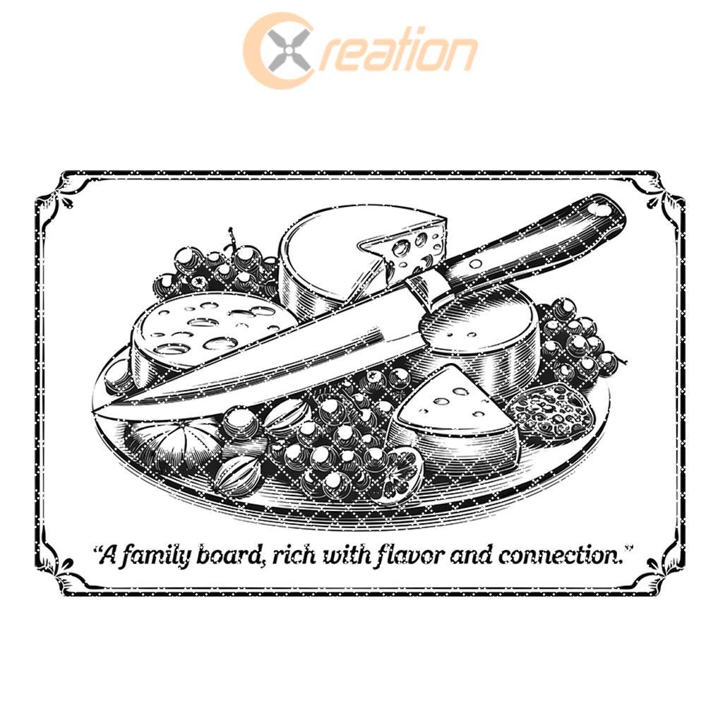 Family Quote Charcuterie Board Engraving File | PNG