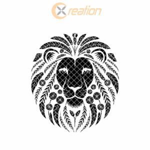 Wild Lion Head Tumbler Engraving | SVG Wrap