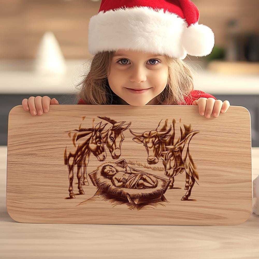 Christmas Charcuterie Board File | Baby Jesus and
