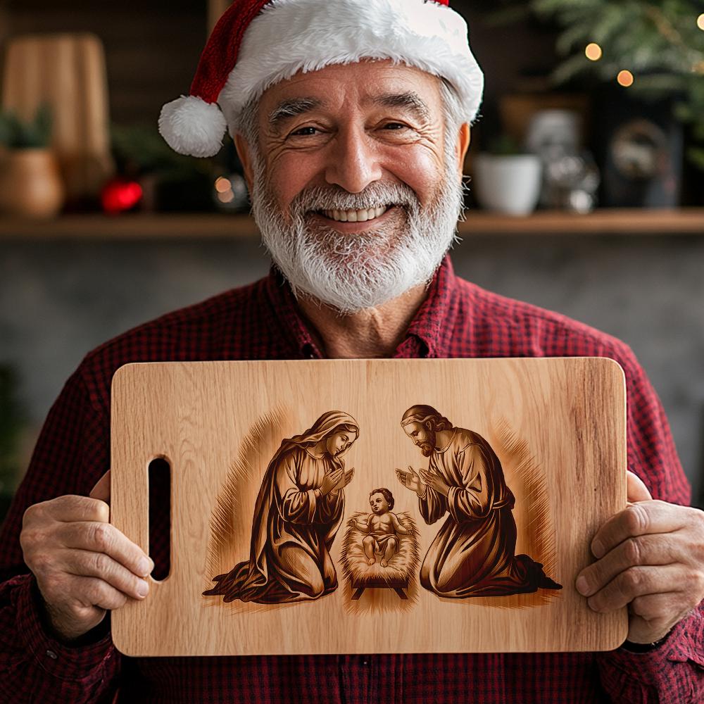 Christmas Charcuterie Board File | Jesus Nativity Scene