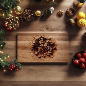 Christmas Charcuterie Board File | Santa Breaking Through