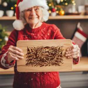 Christmas Charcuterie Board File | Santa Racing Through