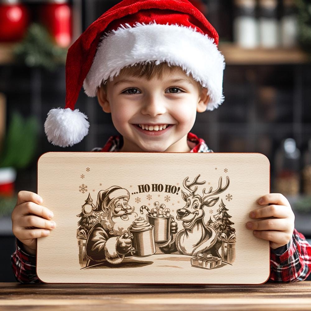 Christmas Santa and Reindeer Cheer File | Charcuterie
