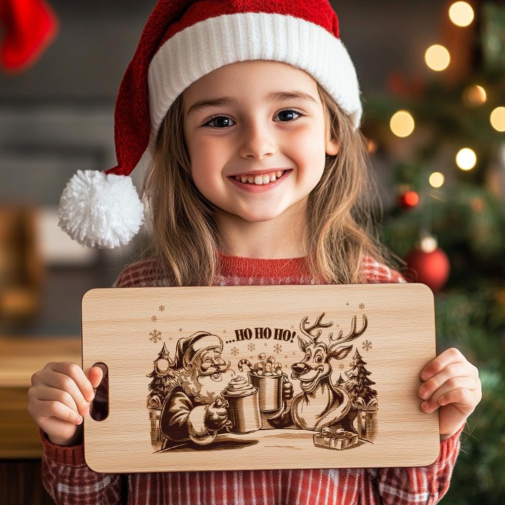 Christmas Santa and Reindeer Cheer File | Charcuterie