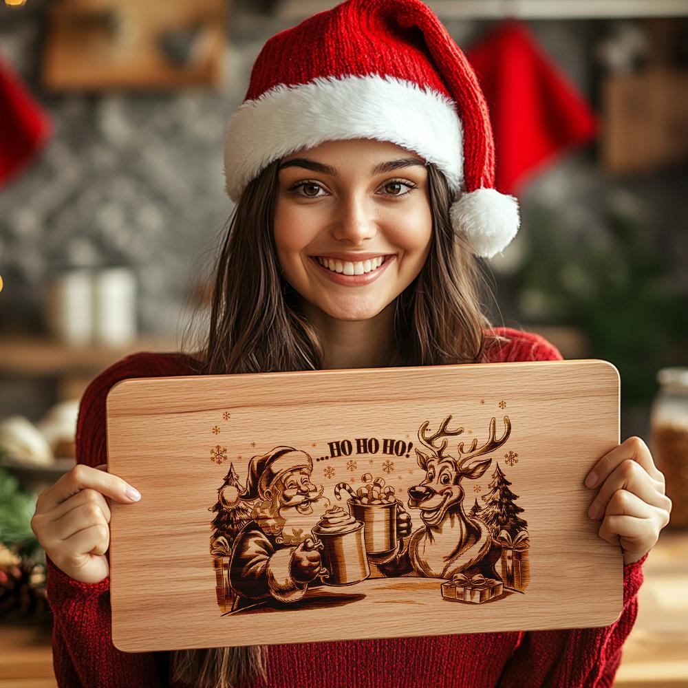 Christmas Santa and Reindeer Cheer File | Charcuterie