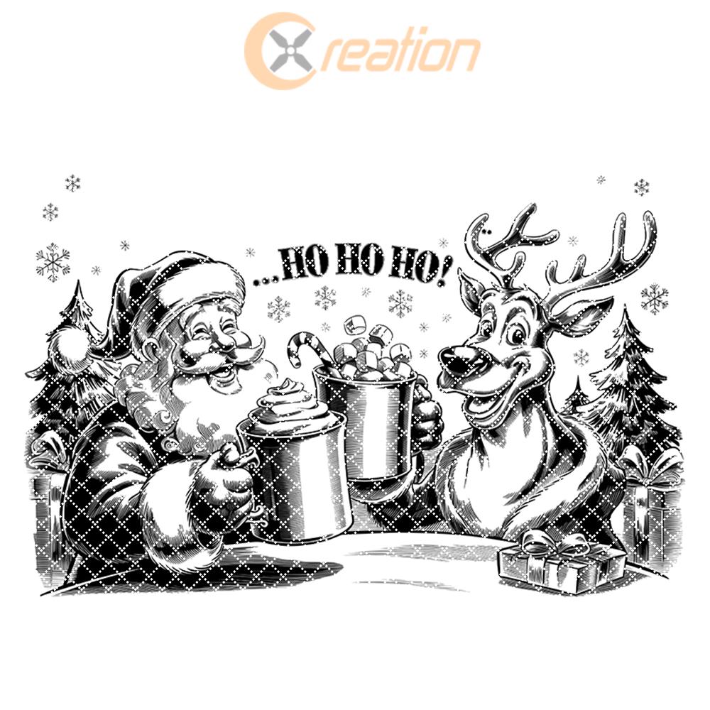 Christmas Santa and Reindeer Cheer File | Charcuterie