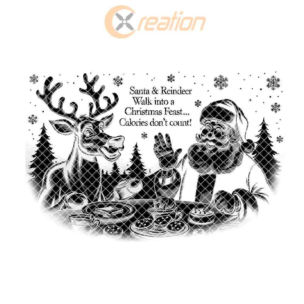 Christmas Santa and Reindeer Feast File | Slate