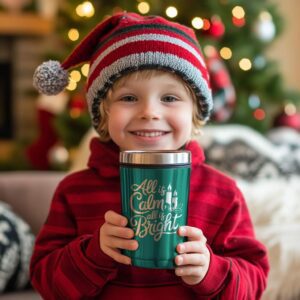 Christmas Tumbler File | Holiday Quote Wrap Laser