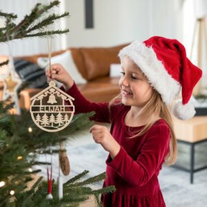 Personalized Christmas Ornament SVG | House Shape #003