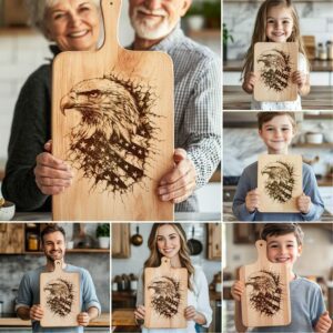 6 Charcuterie Board Laser Files: Animal 3D Illusion
