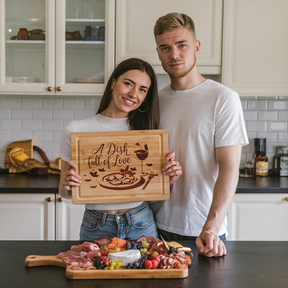 6 Valentine's Day Love Quotes: Charcuterie Board Engraving